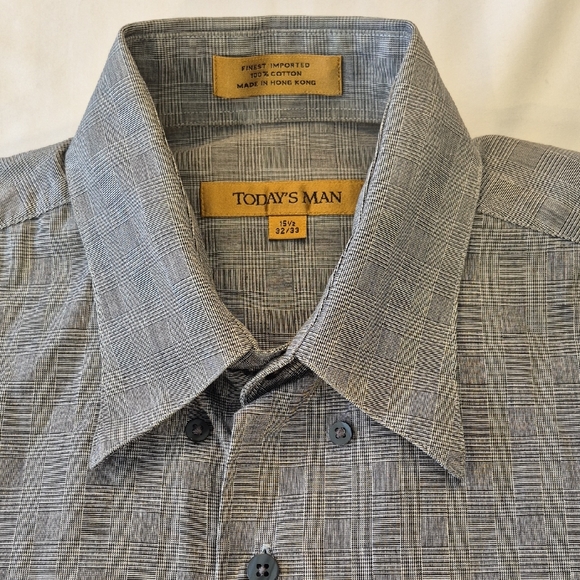 Todays Man Other - Today's Man Long Sleeve Dress Shirt with Classic Collar